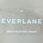 Everlane The Weekend Beige Crewneck Women’s Size M Casual Cotton T-Shirt Dress Photo 2