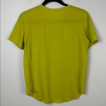 Lululemon  High Neck Running and Training T-Shirt Yellow Serpentine Womens Size 4 Photo 4