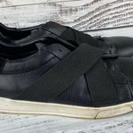 Calvin Klein Baku Tumbled Leather Slip On Shoes Black 9 Photo 1