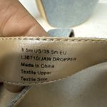 LuiChiny JAW DROPPER Light Denim Sandals Platforms women’s size 8.5 Chunky Heels Pink Photo 5