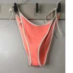 Aerie Pleated Bikini Bottom - Stylish Coral Swimwear XL Photo 0