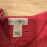 Susan Bristol  sweater woman’s pink Christmas beaded snowman size large Photo 2