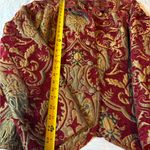 VTG ELLC Luxurious Red and Gold Patterned Blazer size XL Photo 9