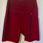 Gymshark Women's Burgundy Gym Shorts Photo 0