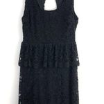 Pins & Needles Open Back Peplum Lace Dress Cut Out Sleeveless Mini Black Photo 5
