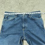 COS  Women’s Tapered Leg Mid Rise Full Length Jeans Button Fly Medium Wash 33/34 Photo 10