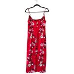 Keepsake  This Moment Slip Floral Red Midi Dress Size M Photo 2
