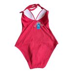 Cupshe NEW SWIM SUIT Womens Ribbed Halterneck Long Torso Tummy Control One Piece Photo 3