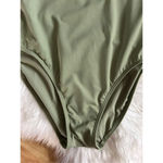 Athleta  Palm One-piece Swimsuit NEW Size Small Olive Green Photo 8