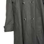 Vintage 90s DONNYBROOK Womens Full Length Wool Hooded Coat Rabbit Fur Trim Hood Black Size undefined Photo 1