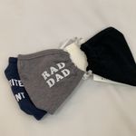 SUB_URBAN RIOT Face Masks For Mom‎ & Dad 3 Piece Set One Size Cloth Black Gray Navy NWT Photo 1