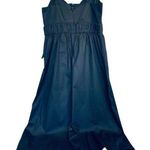 Donna Morgan NWT Shirred Midi Dress  For Maggy‎ Shirring At The Waist Sz 12 Black Photo 1