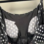 Longitude  Black Polka Dot One Piece Swim Dress Photo 3