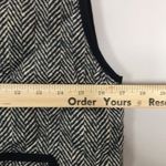 J.Crew ladies lightweight puffer herringbone zip cozy vest size xxs S 60% down Photo 3