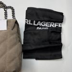 Karl Lagerfeld  PARIS Lafayette Medium Suede Shoulder Bag Photo 6