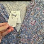 J.Jill  Border Print Maxi Dress Floral Blue Cottage Boho Paisley Size XL NWT Photo 12