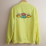 Friends TV Show Central Perk Yellow Bomber Jacket Womens Size Large Photo 1