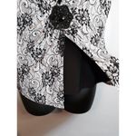 Elementz  b&w lace floral blouse Photo 2