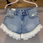 Forever 21 NWT - Lace-Trim Denim Shorts Photo 4