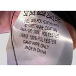 French Connection  Vegan Leather Bomber Jacket Shearling Collar Snap Closure Photo 10