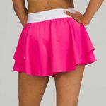 Lululemon  Court Rival Skirt Size Small Pink Athletic Tennis Running Skort Active Photo 3