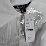 J.Crew ‎ Ruffle-hem shirt-dress in cotton poplin White XXS BR461 Photo 2