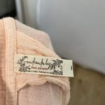 Free People  Oversized Gauze Slub Cotton Lightweight Button Down Shirt Pink Small Photo 5