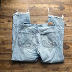 American Eagle Womens 10R Light Wash Distressed Button Fly 90s Boyfriend Jeans Photo 9