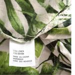 Panama Jack  Jungle Leaf Linen Blend Crop Top Button Front Women Medium Photo 4