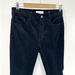 Loft PETITE Skinny Pants Corduroy Women’s 28 6P Black High Waist Pockets Classic Photo 1