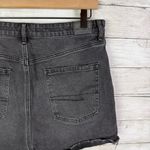 American Eagle Highest Rise 90s Boyfriend Denim Shorts Black Size 12 Photo 3