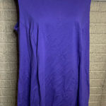 Of Mercer Womens Purple Sleeveless Round Neck Shift Dress Size 20W Photo 0
