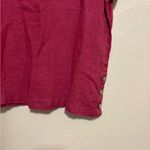 Cynthia Rowley 100% Linen Button-Side Short Sleeve Top – Women’s L Photo 5