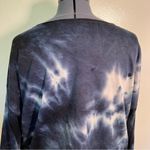 Jenni Intimates Cropped Sweatshirt Navy Tie Dye Photo 7