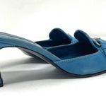 Charles David turquoise suede slides, size 8.5, made in Spain Photo 1