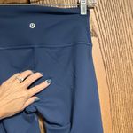 Lululemon athletica Wunder Train HR Crop 23” Sz6 Mineral Blue Flaw Photo 5