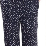 1. State  navy dotted smocked waist jumpsuit ruffle sleeve large Photo 0