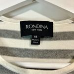 Rondina Women’s Sleeveless Striped Tank Top Grey Off White Size XS NWT Gray Photo 3