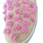 Kate Spade  X Keds Mule Slide Sneaker Raffia Straw Pink Tan size 8.5 Photo 1