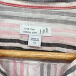 J.Jill Love Linen Essential Striped Button Up Shirt Photo 7