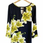 Yoana Baraschi  Black Lilies Flower Tunic Blouse XS Photo 1