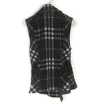 CAbi Vest Size Medium Style 517 Moto Plaid Top Sleeveless Belted Waist Classy Photo 3