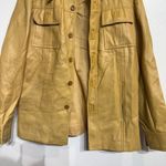 Atkinson Tan Faux Leather Vintage Jacket Sz L Size L Photo 3