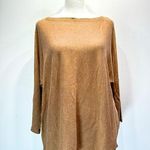 Chico's Chico’s Tan Touch of Cashmere Super Soft Boat Neck 3/4 Dolman Sleeve Sweater 1/M Photo 0