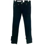 Sass & Bide Walk With Me Black Skinny Jeans 25 Brass Buttons Goth Grunge Biker Photo 1