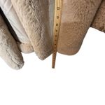 Apparis Maria Faux Fur Coat Brown Plush Women’s Size Small Hooded Open Front Photo 13