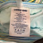 Lands' End Blue Sleeveless Knee-Length Swim Dress Blue Green Size 18 Photo 1