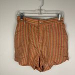 Urban Renewal  Remnants Rainbow Striped Linen High Rise 90’s Short Women’s Sz L Photo 2