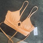 Shade & Shore Women's Shirred Keyhole derwire Bikini Top - Shade & Shc Photo 3