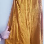Free People  Wide Leg Bohemian Yellow Halter Jumpsuit Photo 4